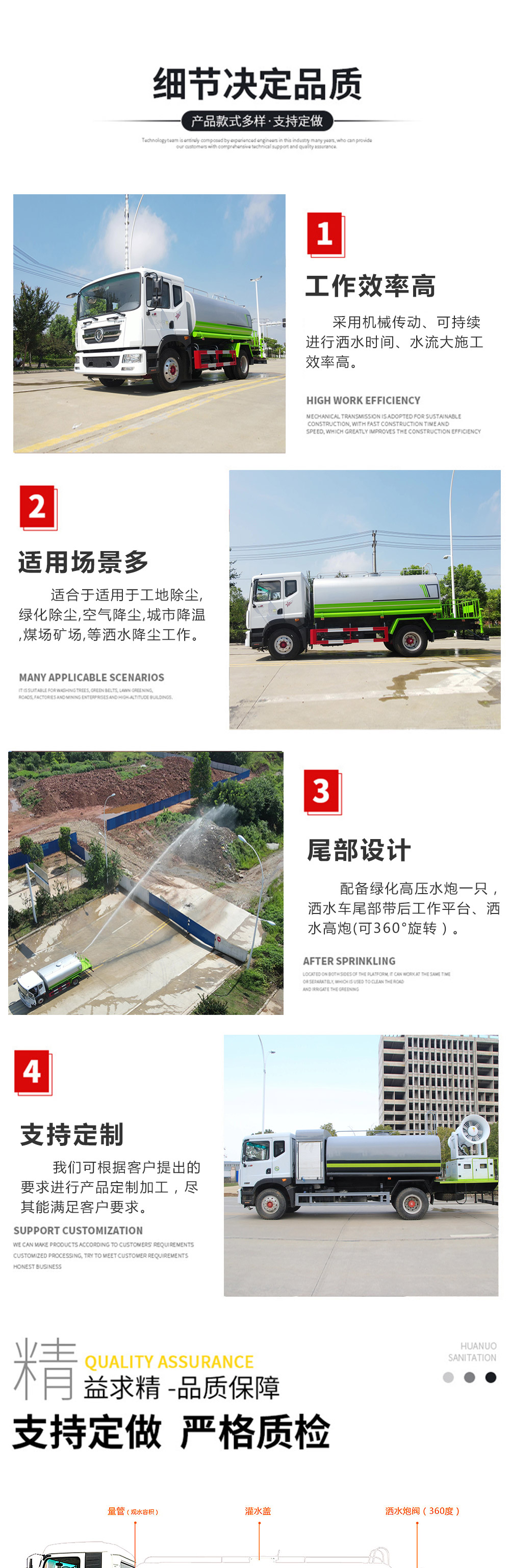 東風康明斯10噸灑水車